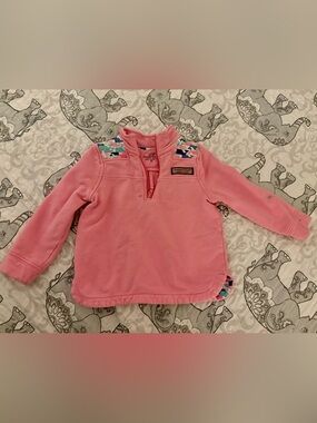 Vineyard Vines Pink Quarter-Zip Pullover